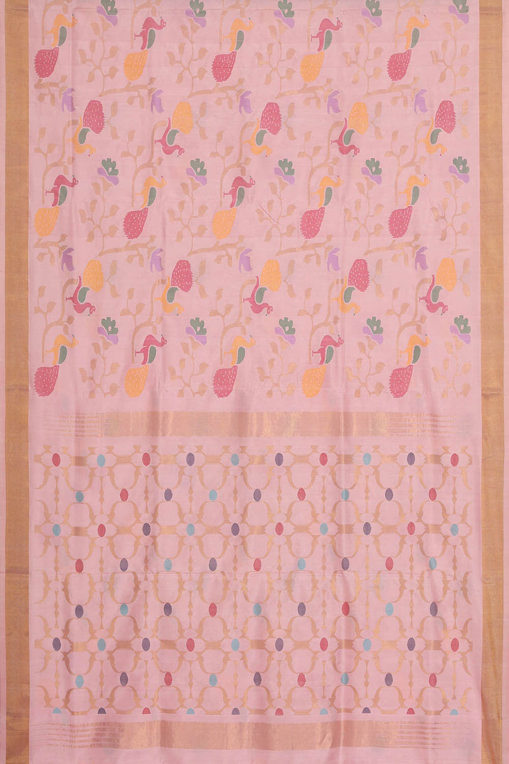 Uppada Silk Light Pink Saree