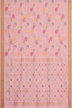 Image of Uppada Silk Light Pink Saree