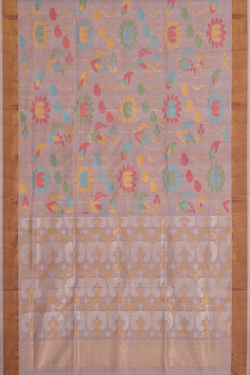 Image of Uppada Silk Light Onion Pink Saree