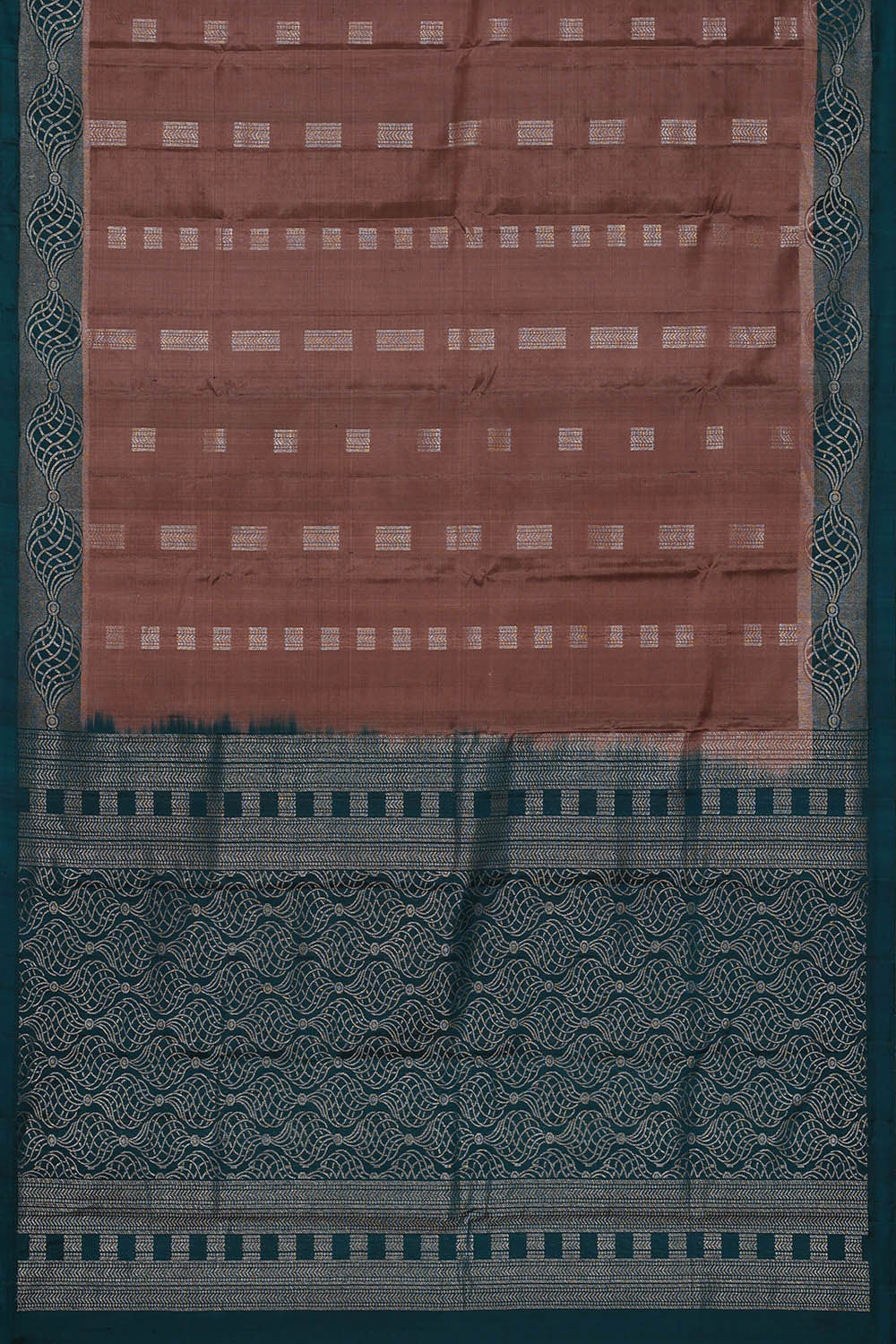 Image of Kanchipattu Brown Brocade Saree