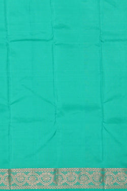 Image of Kanchipattu Deep Sea Green Brocade Saree