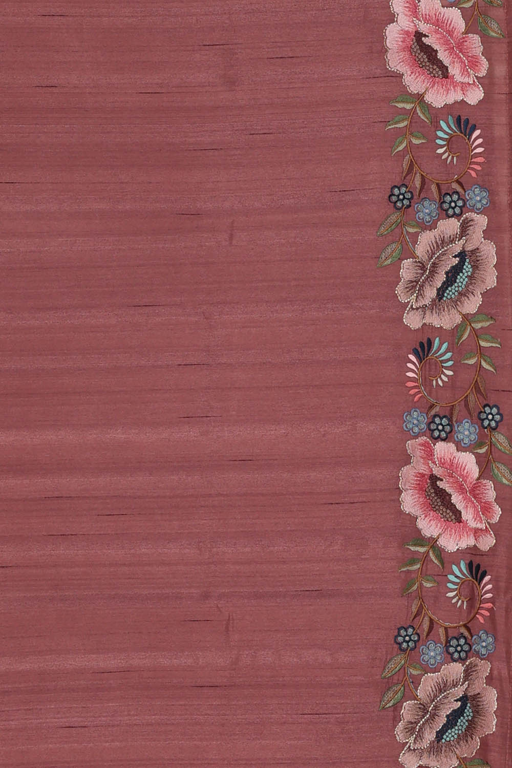 Image of Muted Pink Silk Saree