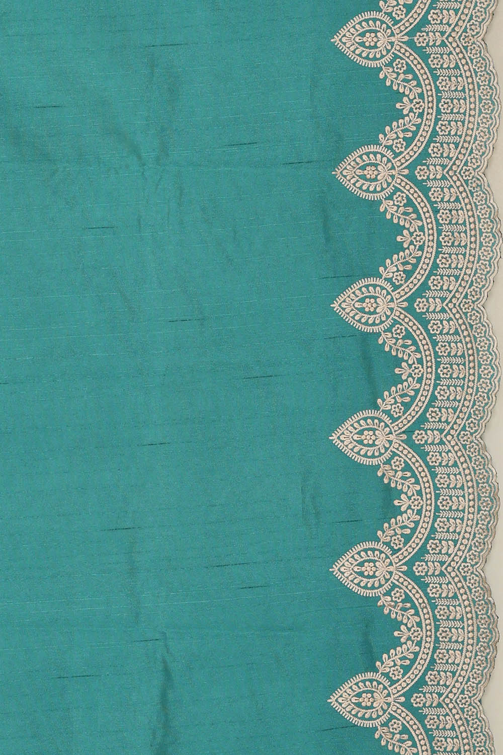 Image of Sea Blue Silk Saree