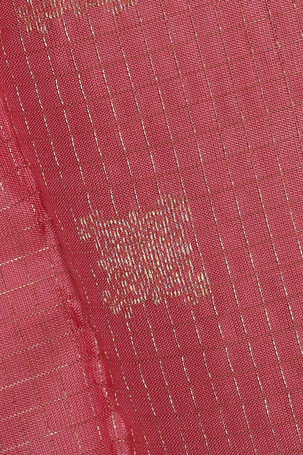 Kanchipattu Peach Pink Brocade Saree