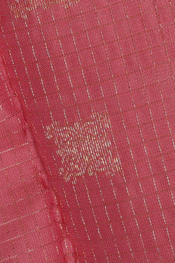 Image of Kanchipattu Peach Pink Brocade Saree