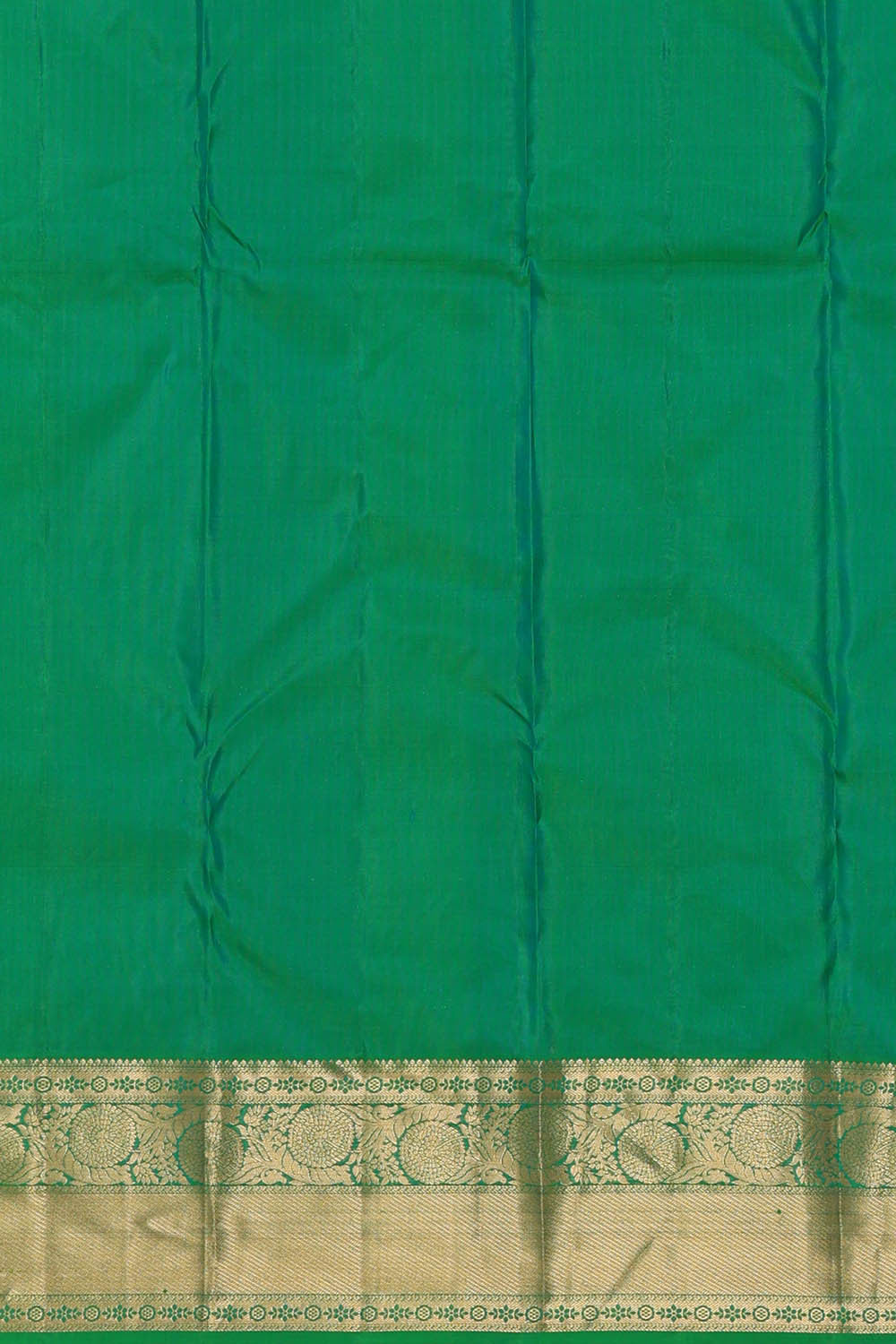 Kanchipattu Emerald Green Brocade Saree