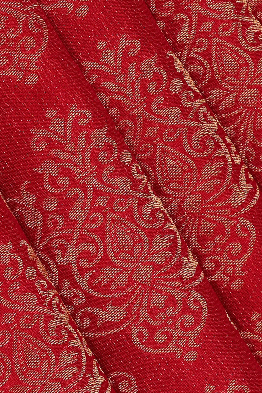 Image of Kanchipattu Red Brocade Saree