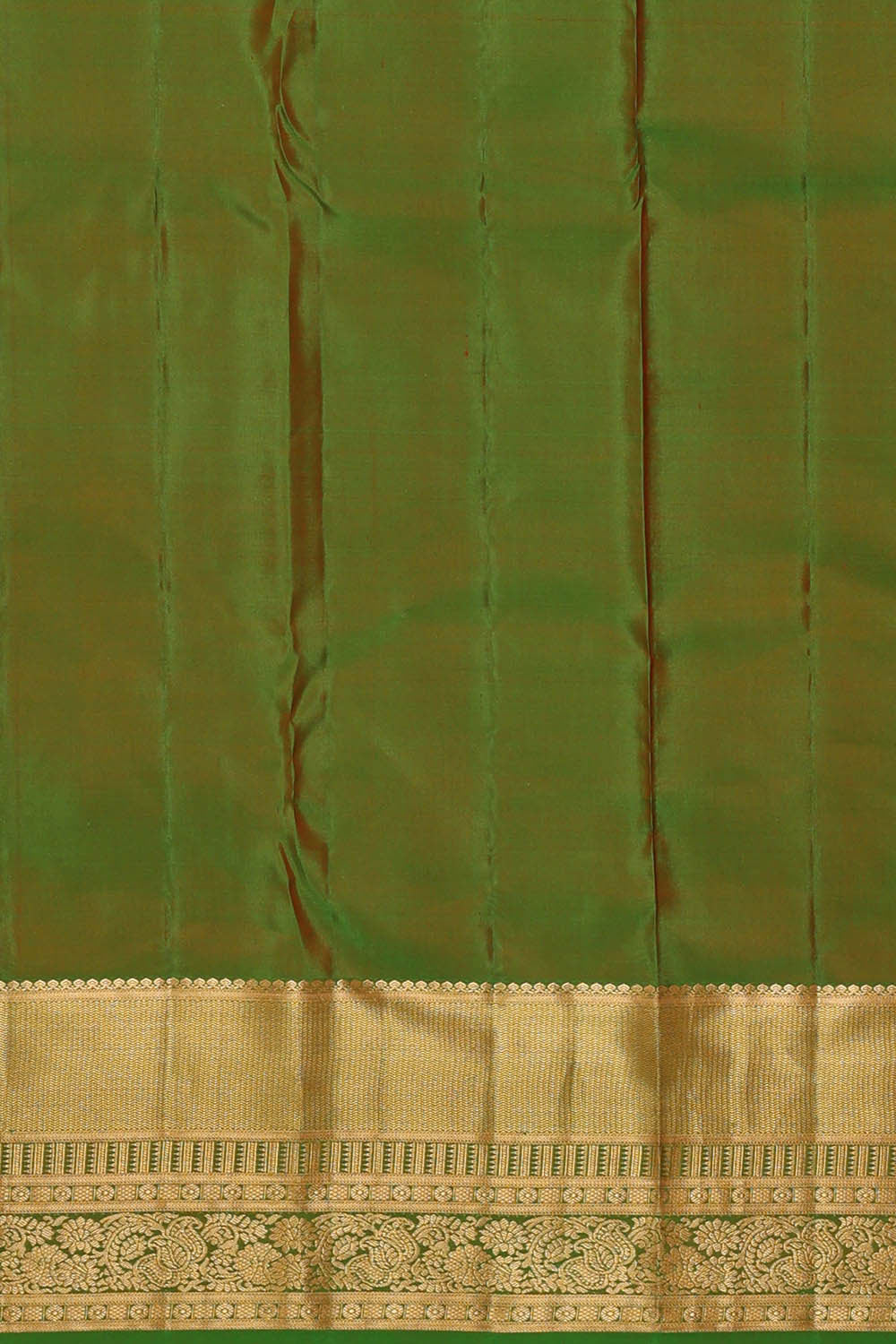 Image of Kanchipattu Orange Brocade Saree