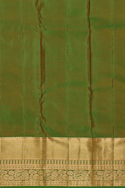 Image of Kanchipattu Orange Brocade Saree