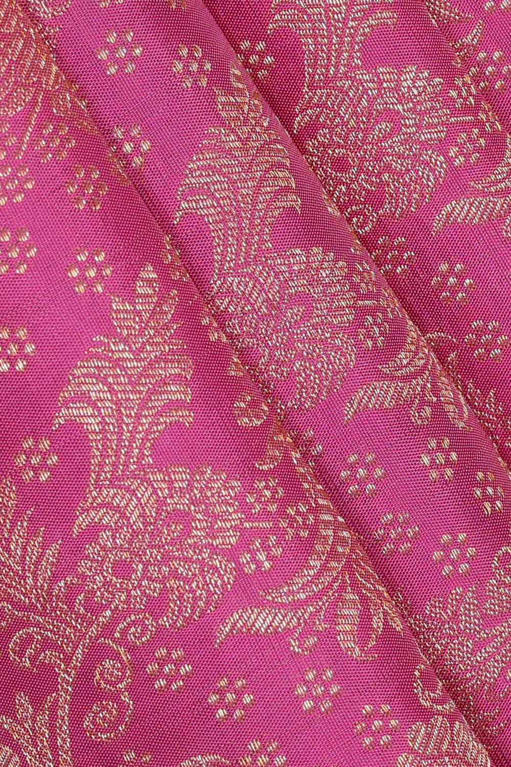Image of Kanchipattu Pink Brocade Saree