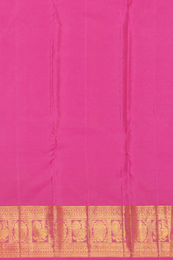 Image of Kanchipattu Pink Brocade Saree
