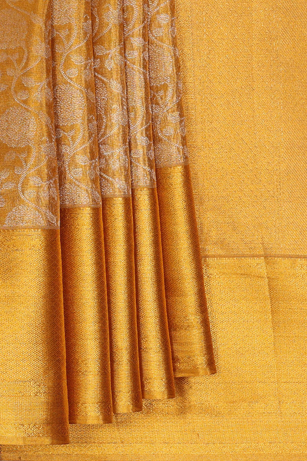 Image of Kanchipattu Gold Tissue Brocade Saree
