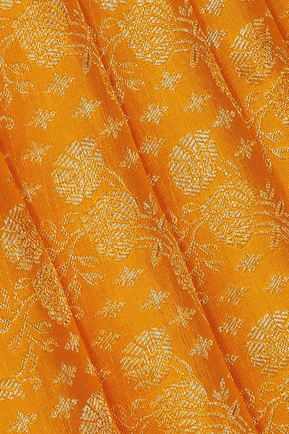 Kanchipattu Yellow Brocade Saree