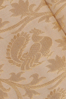 Image of Kanchipattu Cream Brocade Saree