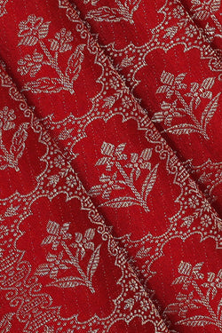 Image of Kanchipattu Red Brocade Saree