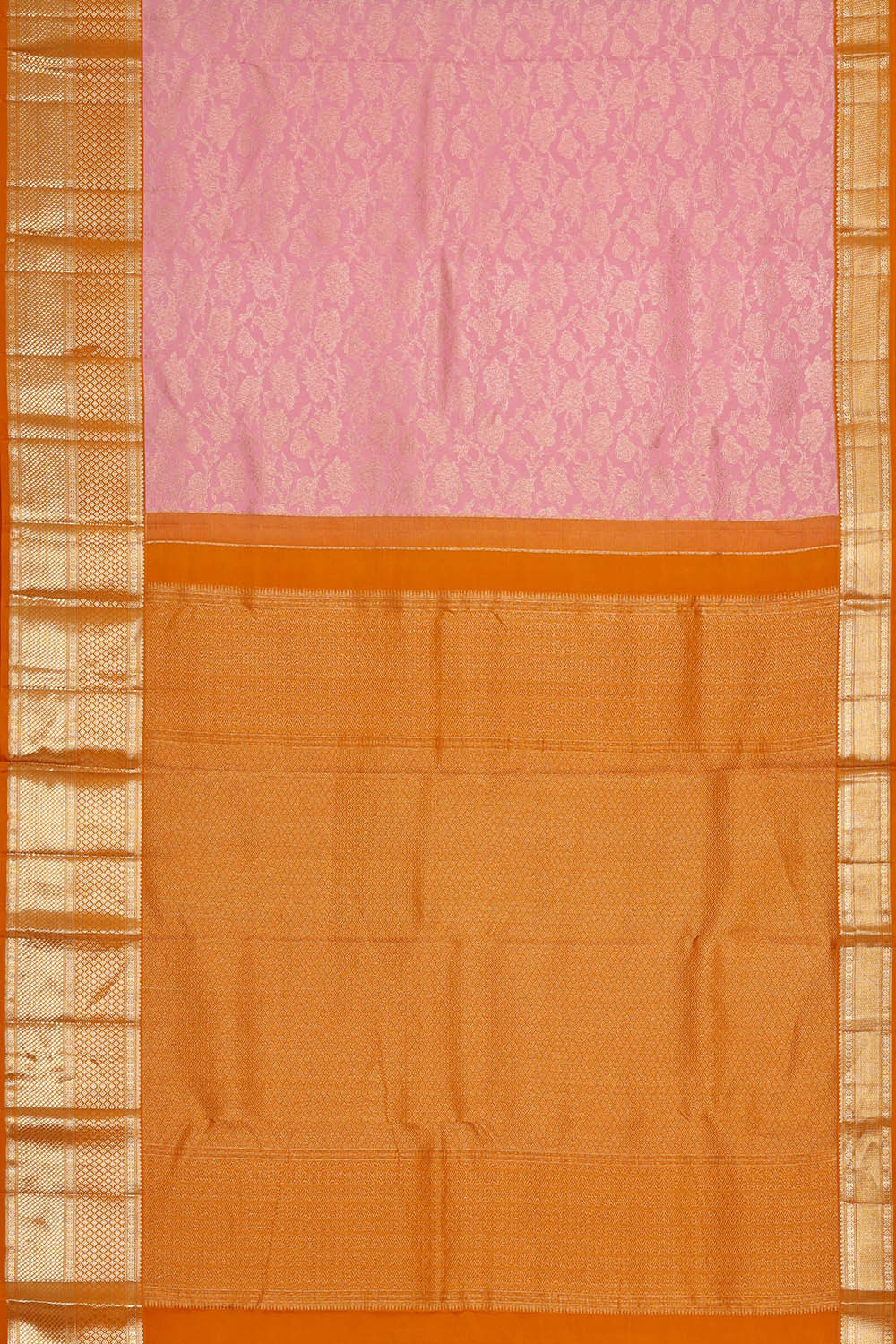 Kanchipattu Soft Pink Brocade Saree