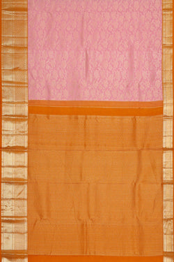 Image of Kanchipattu Soft Pink Brocade Saree