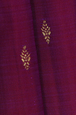 Image of Kanchipattu Dark Magenta Brocade Saree