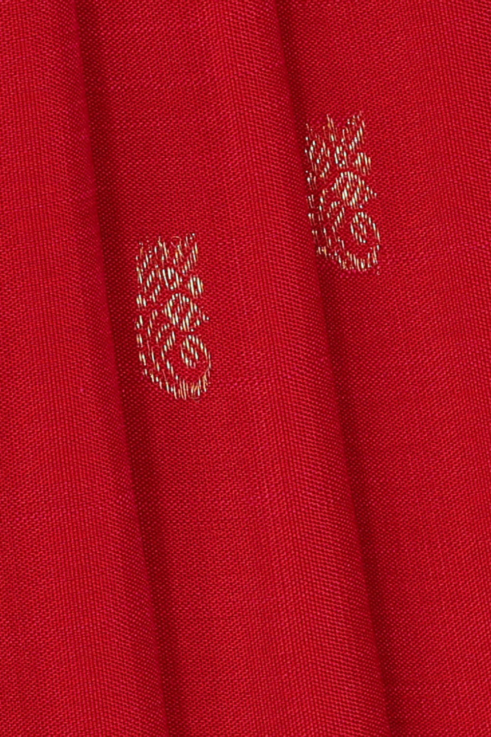 Image of Kanchipattu Red Brocade Saree