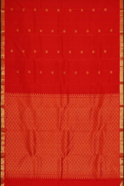 Image of Kanchipattu Red Brocade Saree