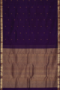 Image of Kanchipattu Violet Brocade Saree