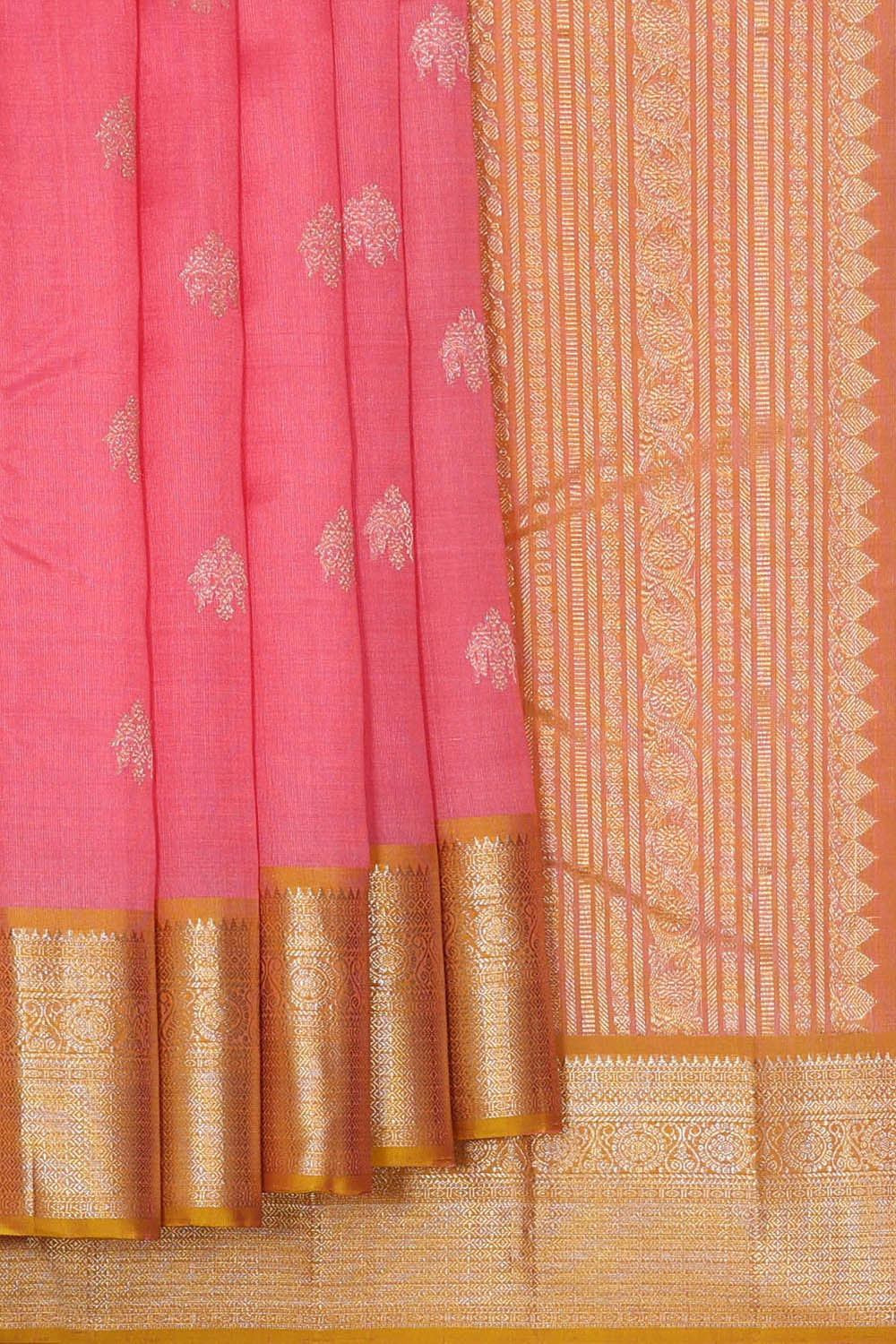 Organza Pink Saree