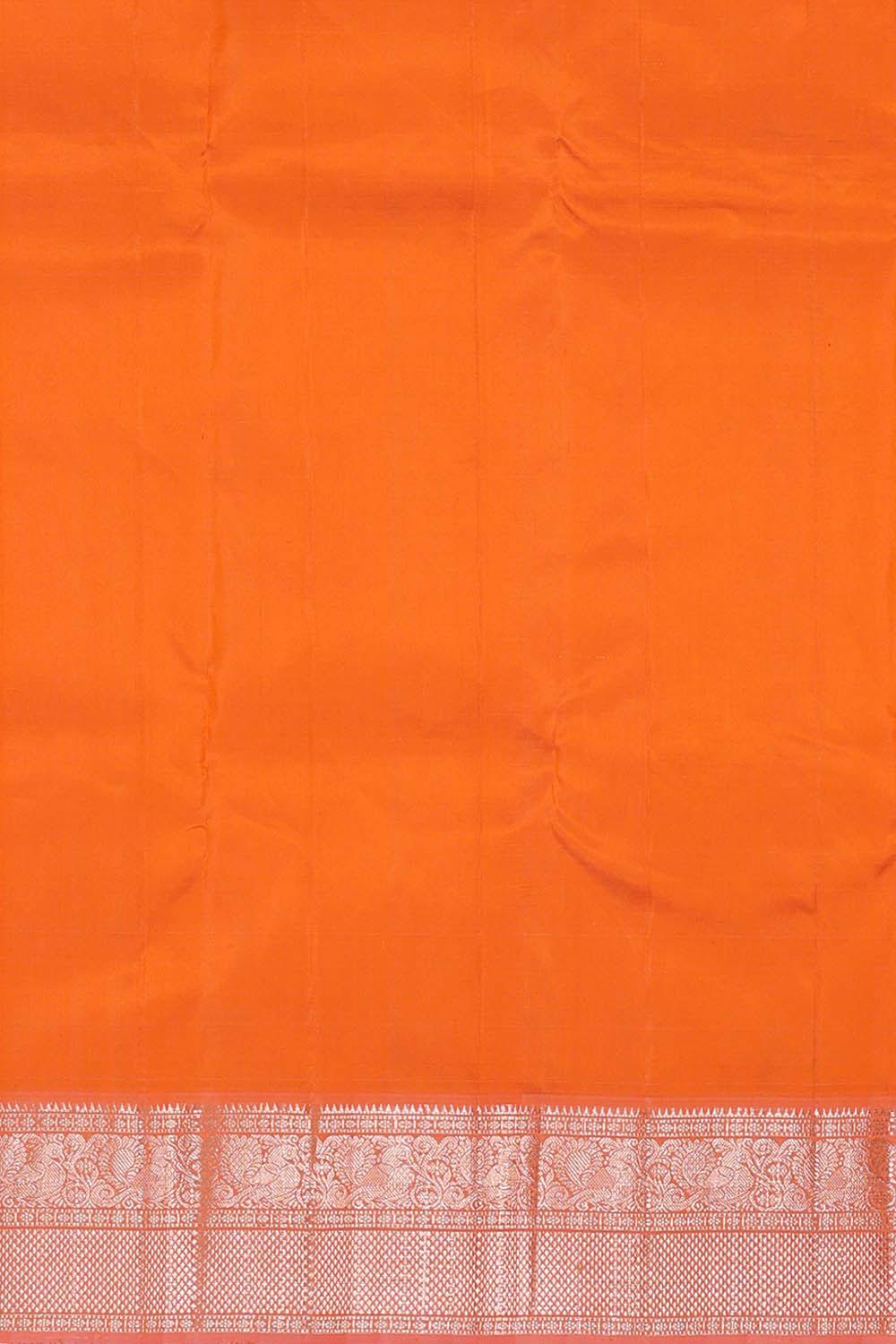 Image of Kanchi Kora Orange Saree