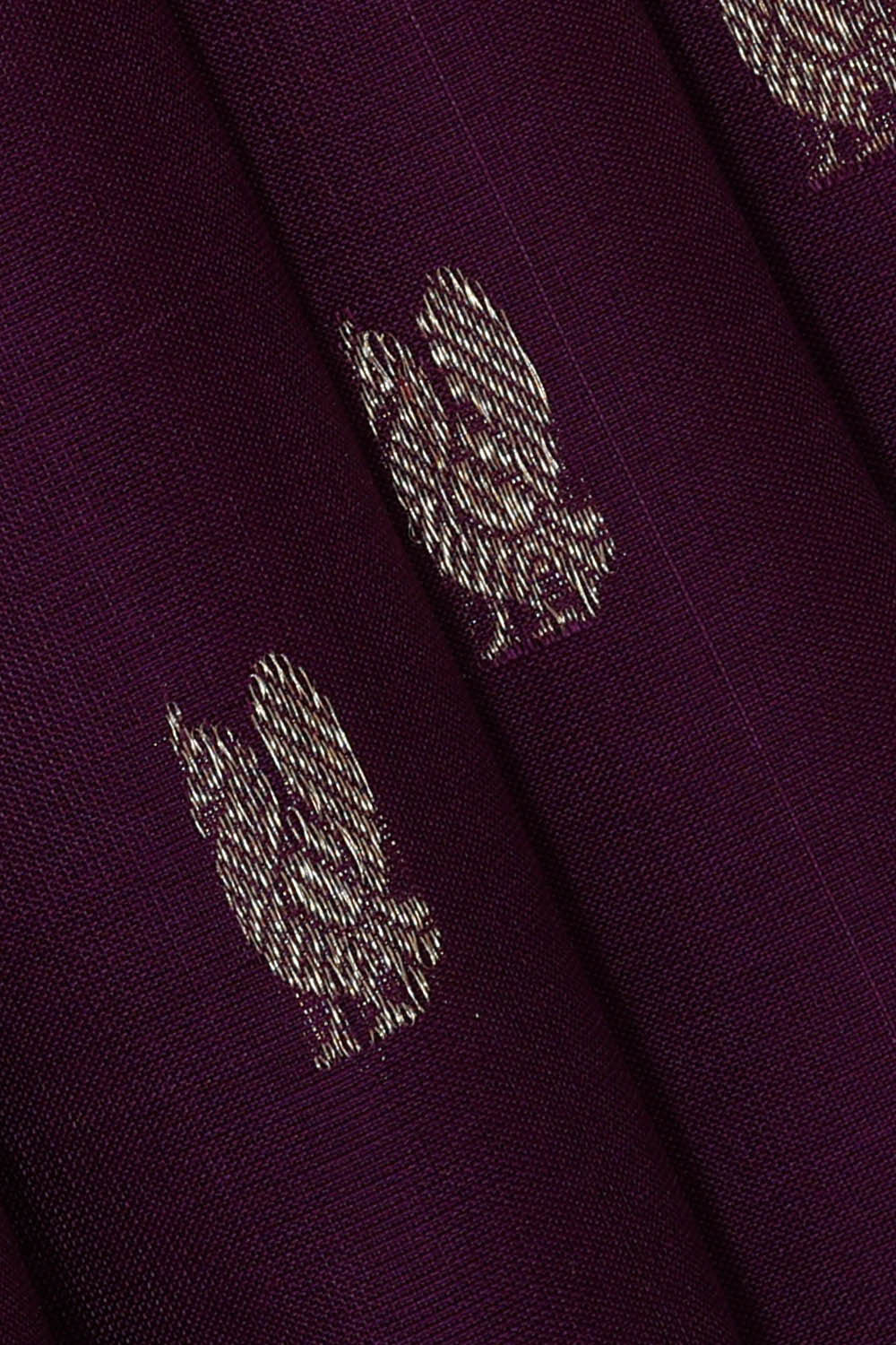 Kanchi Organza Deep Wine Saree