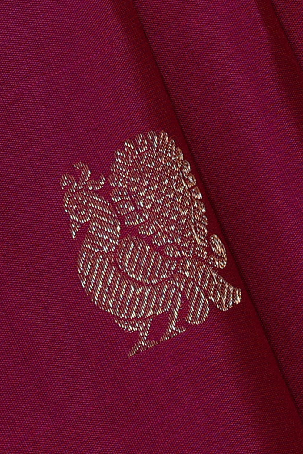 Image of Kanchipattu Magenta Brocade Saree