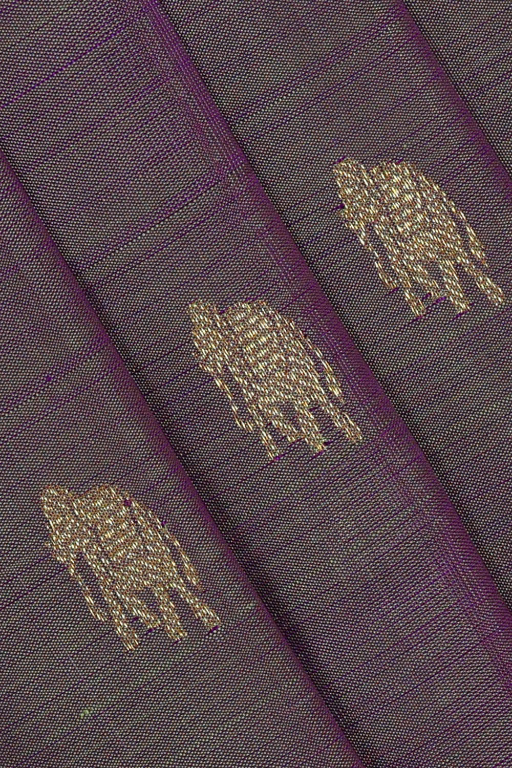 Image of Kanchipattu Sage Purple Brocade Saree