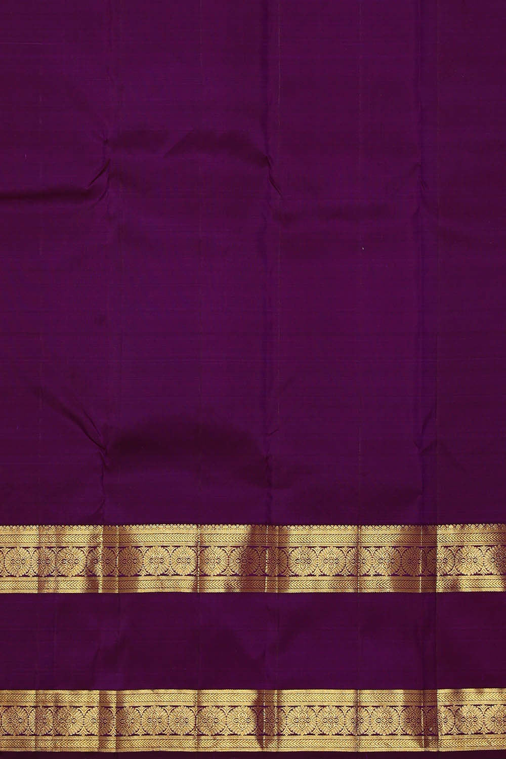 Kanchipattu Sage Purple Brocade Saree