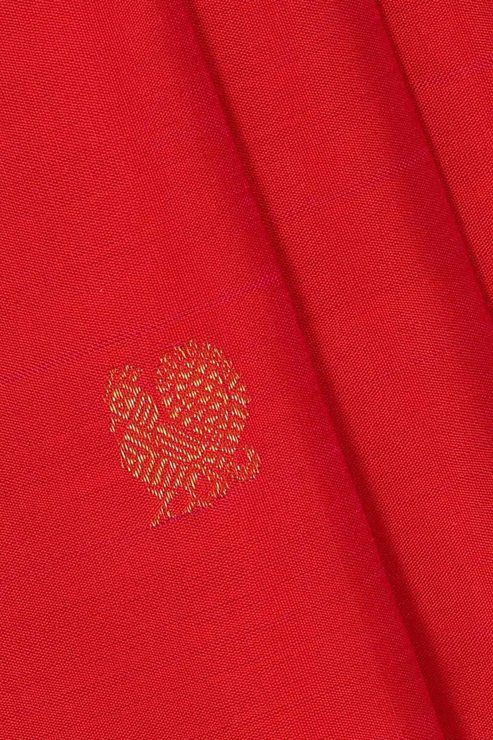 Image of Kanchipattu Orange Brocade Saree