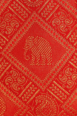 Image of Kanchipattu Red Brocade Saree