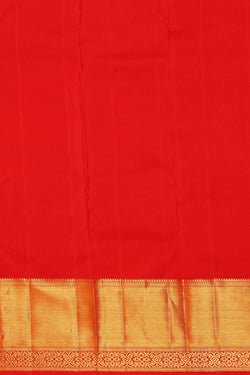 Image of Kanchipattu Red Brocade Saree