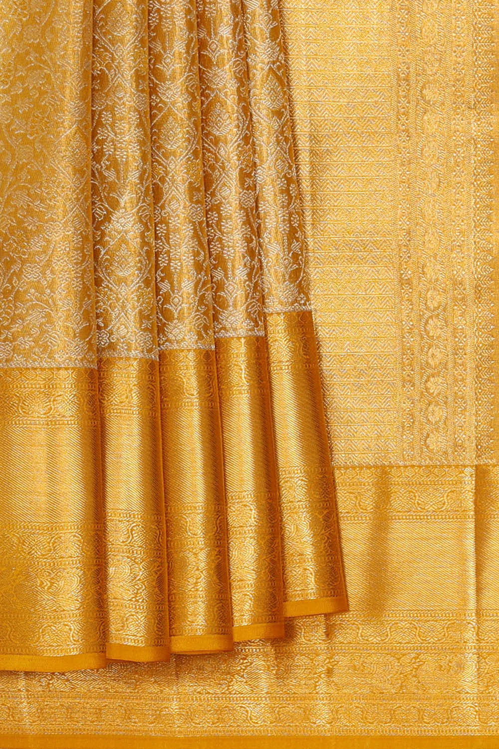 Image of Kanchipattu Gold Tissue Brocade Saree