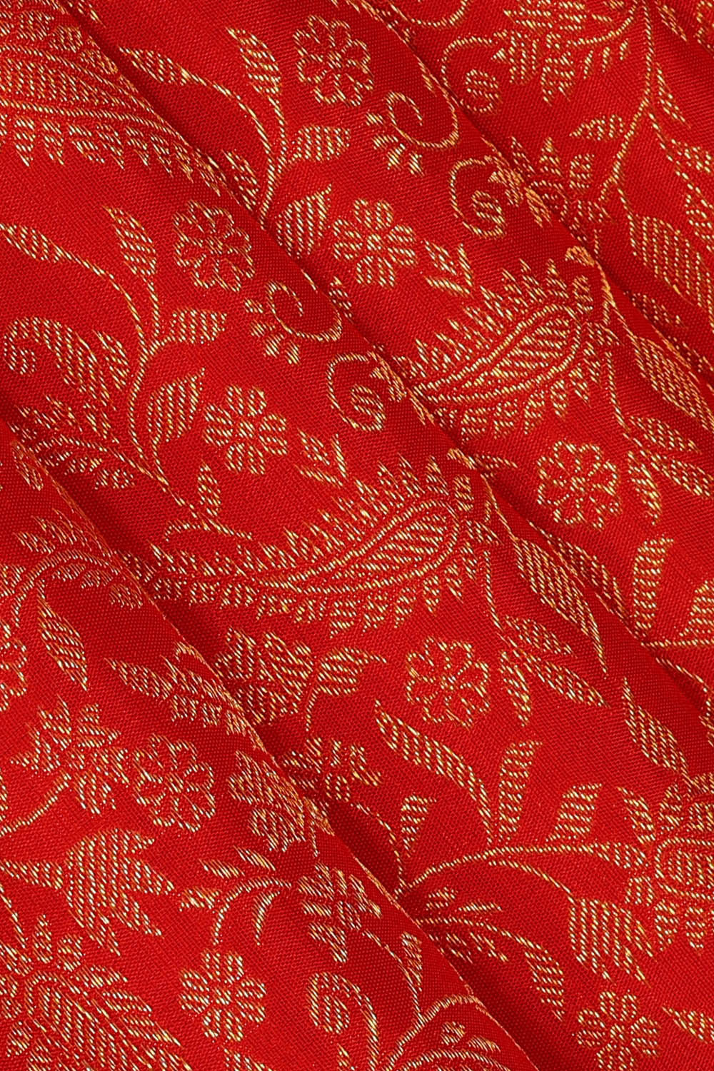 Image of Kanchipattu Red Brocade Saree