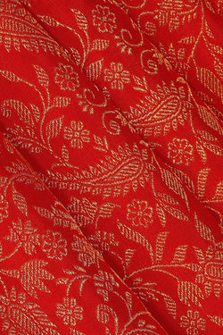 Image of Kanchipattu Red Brocade Saree