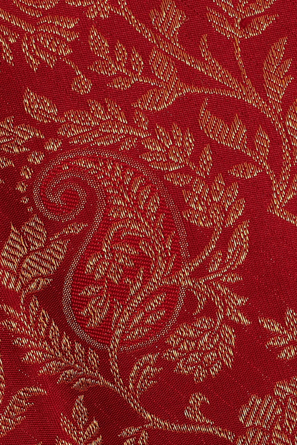 Image of Kanchipattu Red Brocade Saree