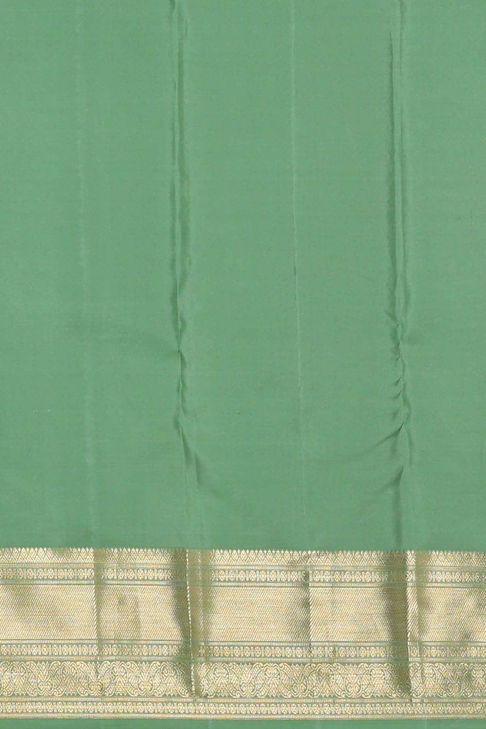 Image of Kanchipattu Pista Green Brocade Saree