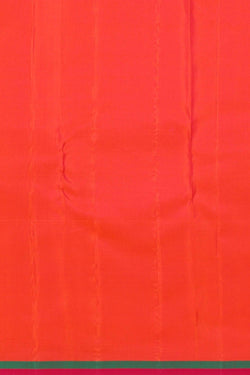 Image of Kanchipattu Orange Brocade Saree