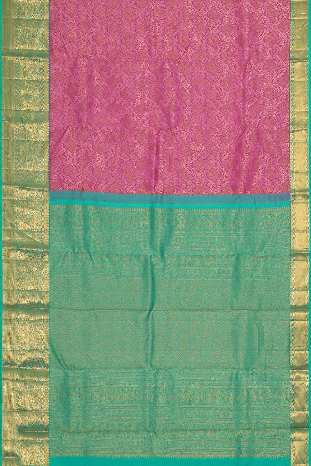 Kanchipattu Lavender Pink Brocade Saree