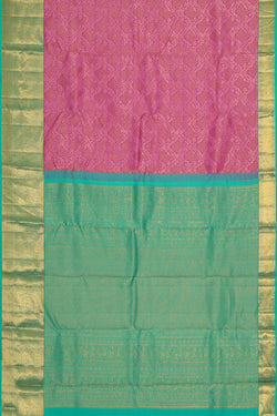 Image of Kanchipattu Lavender Pink Brocade Saree