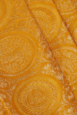 Image of Kanchipattu Yellow Brocade Saree