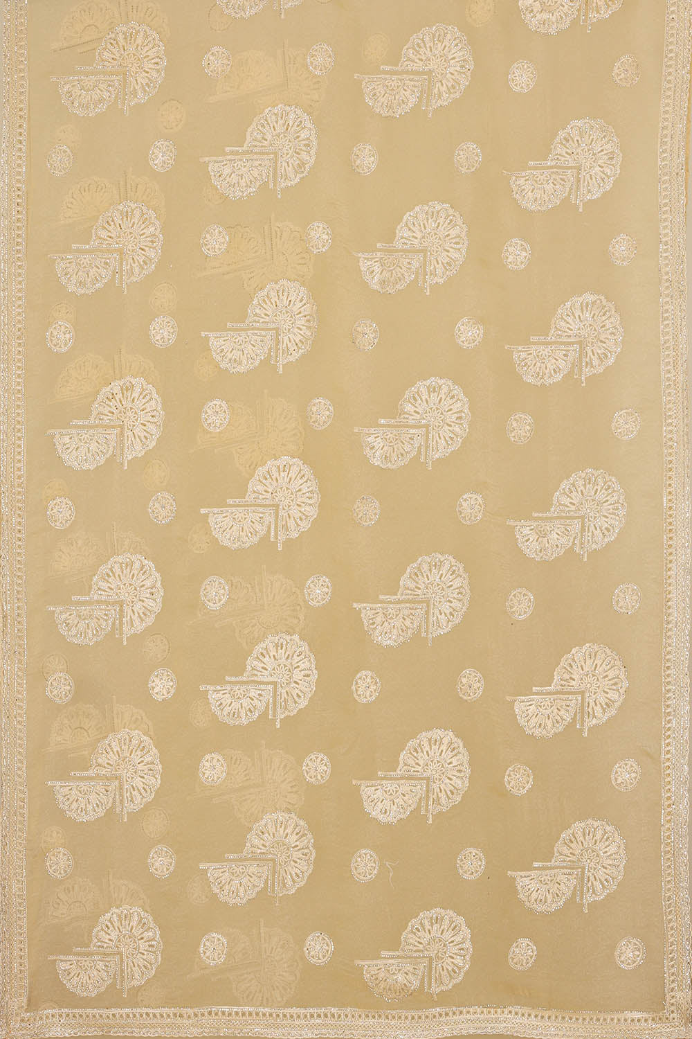 Image of Kora Silk Pastel Yellow Saree
