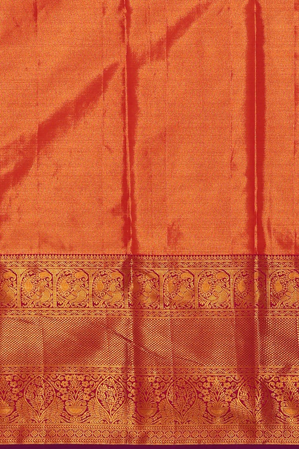 Image of Kanchipattu Purple Tissue Brocade Saree