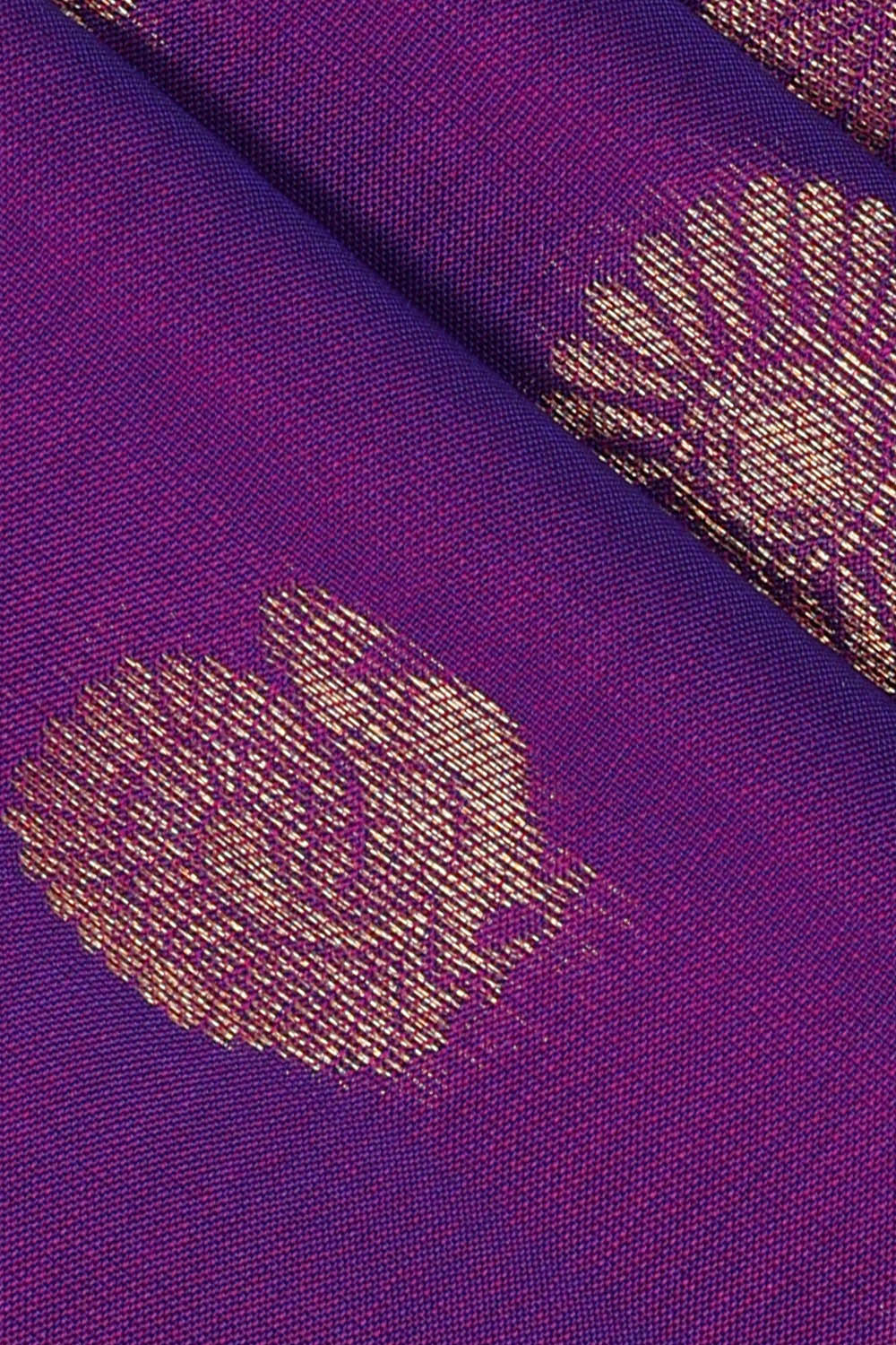 Image of Kanchipattu Silk Purple Saree