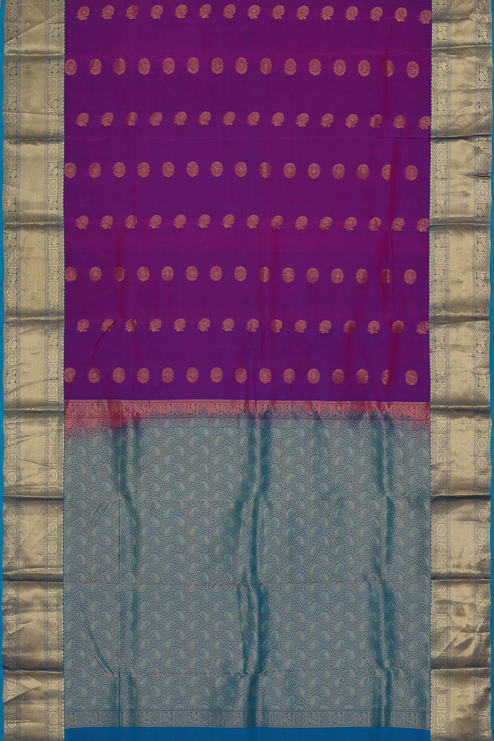 Image of Kanchipattu Silk Purple Saree