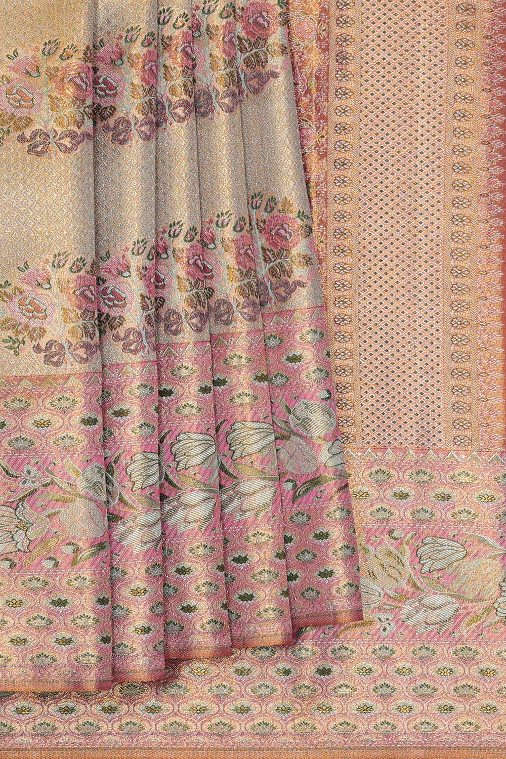 Kanchipattu Gold Brocade Saree