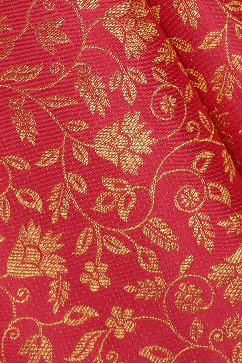 Kanchipattu Peach Pink Brocade Saree
