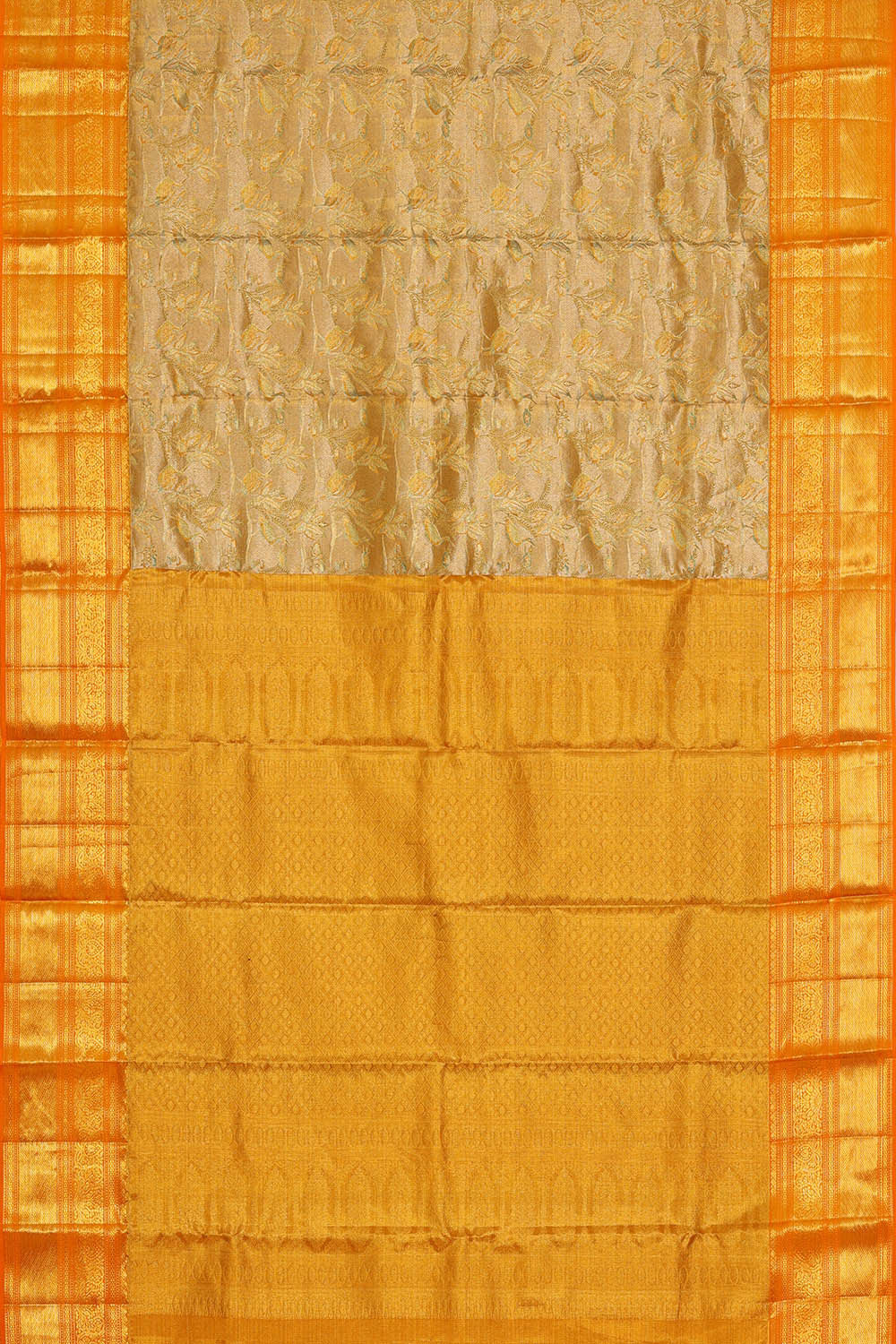 Kanchipattu Gold Tissue Brocade Saree
